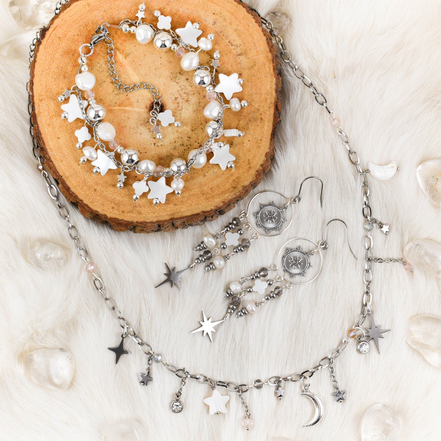 Winter Sky Charm Necklace