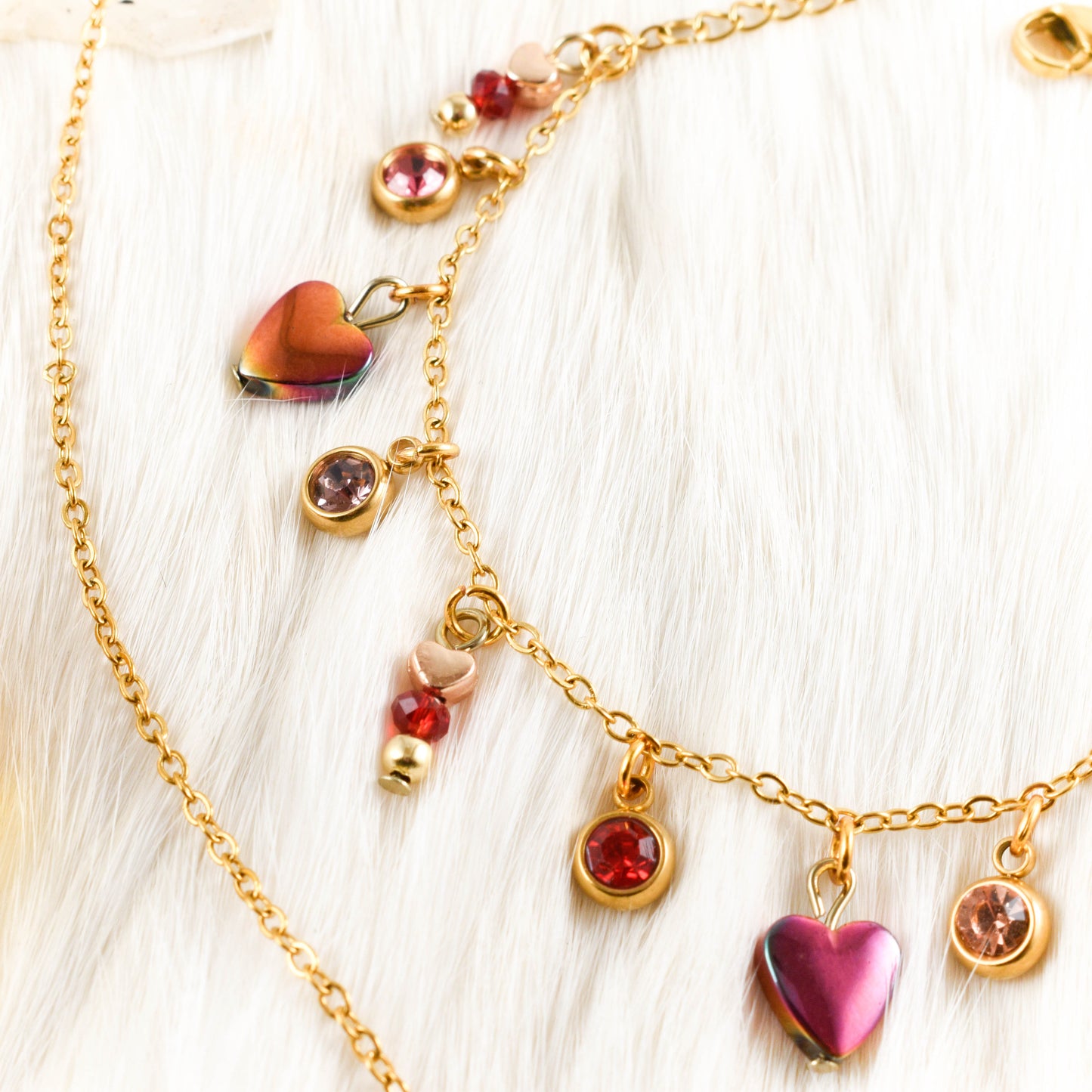 BE MINE Golden Beaded Bracelet