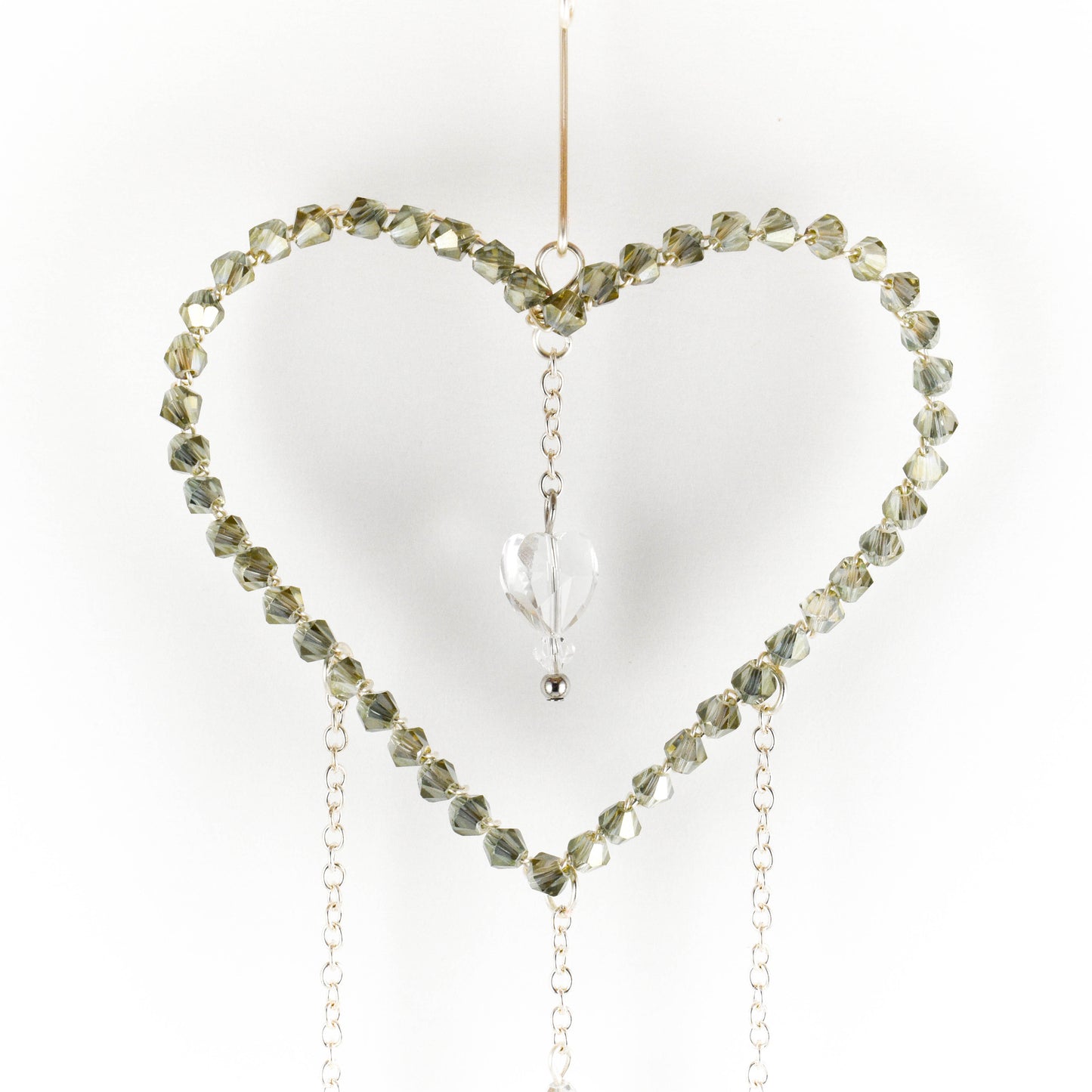 Silver Heart Sun-Catcher