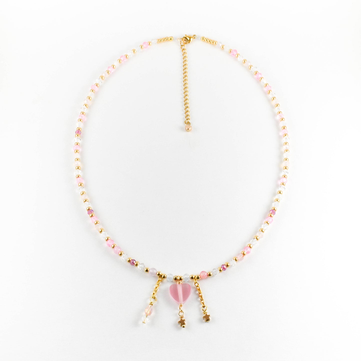 Princess of Hearts Beaded Necklace