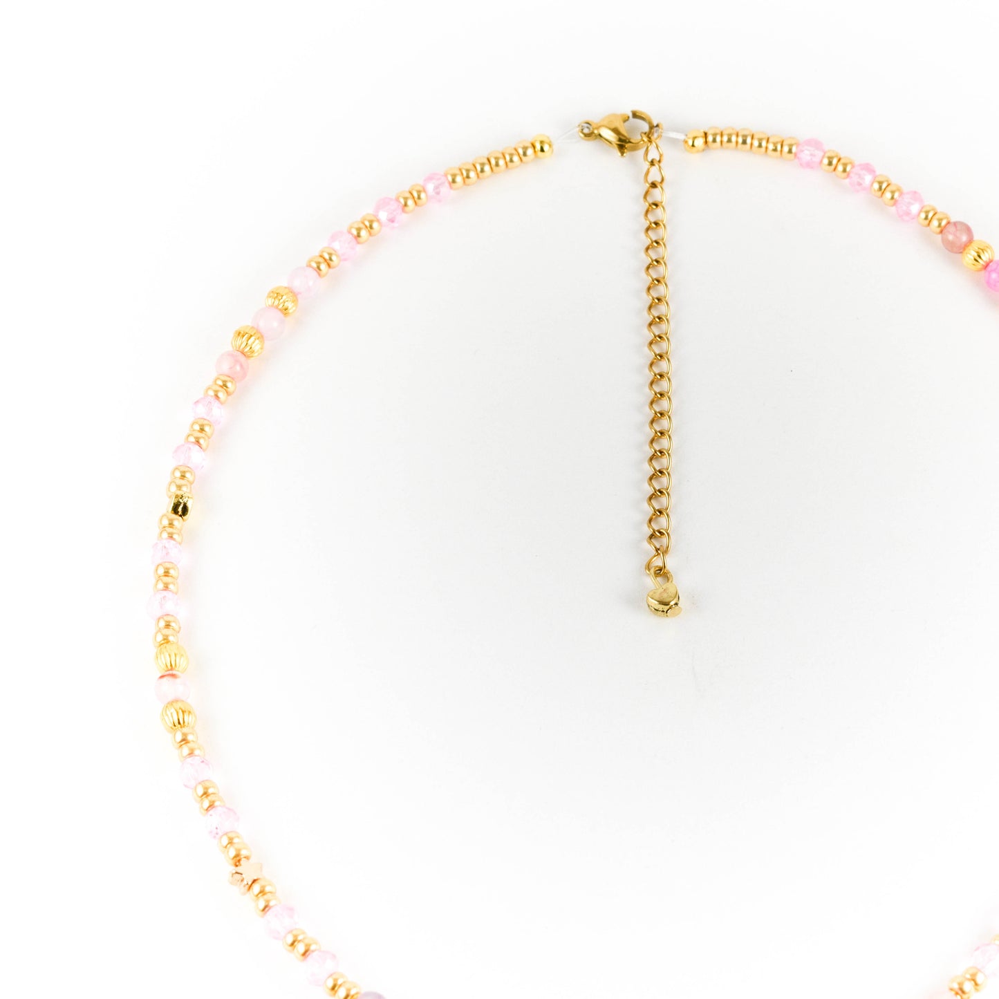 Sparkling Heart Beaded Necklace
