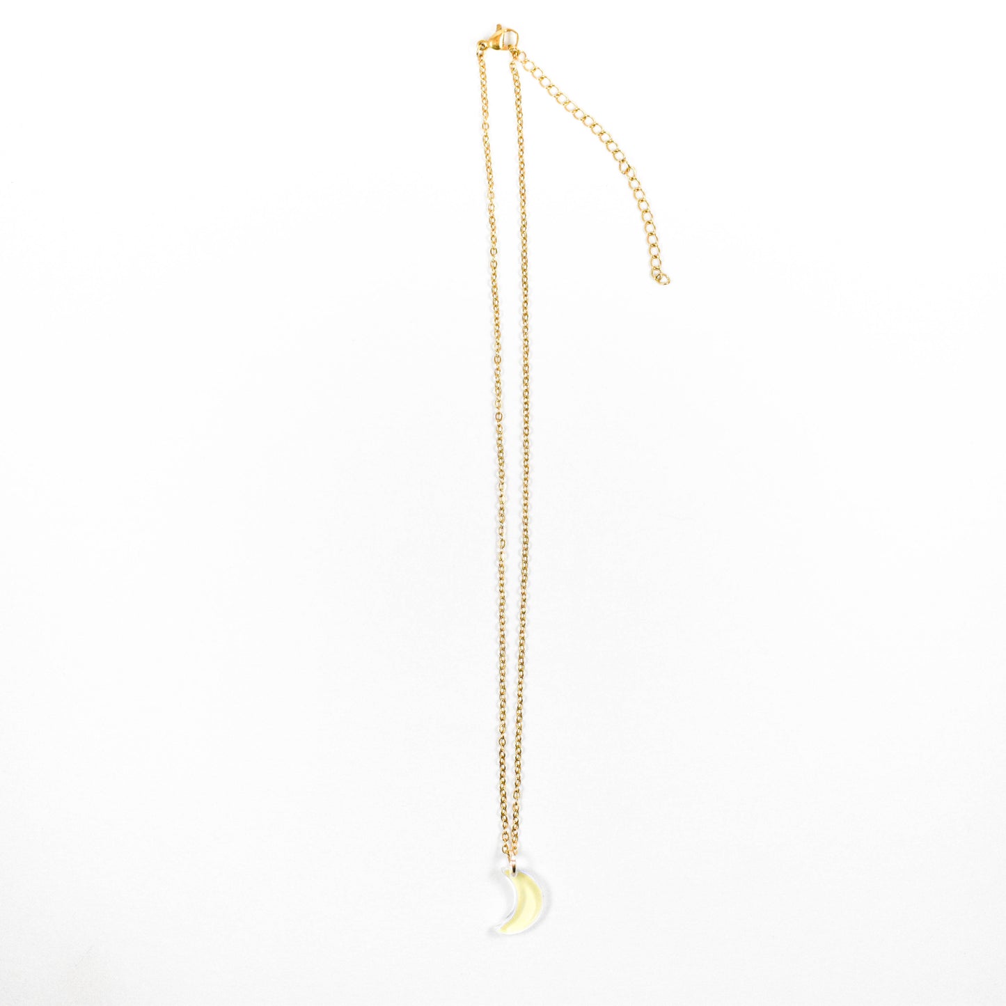 Golden Opalite Moon Necklace