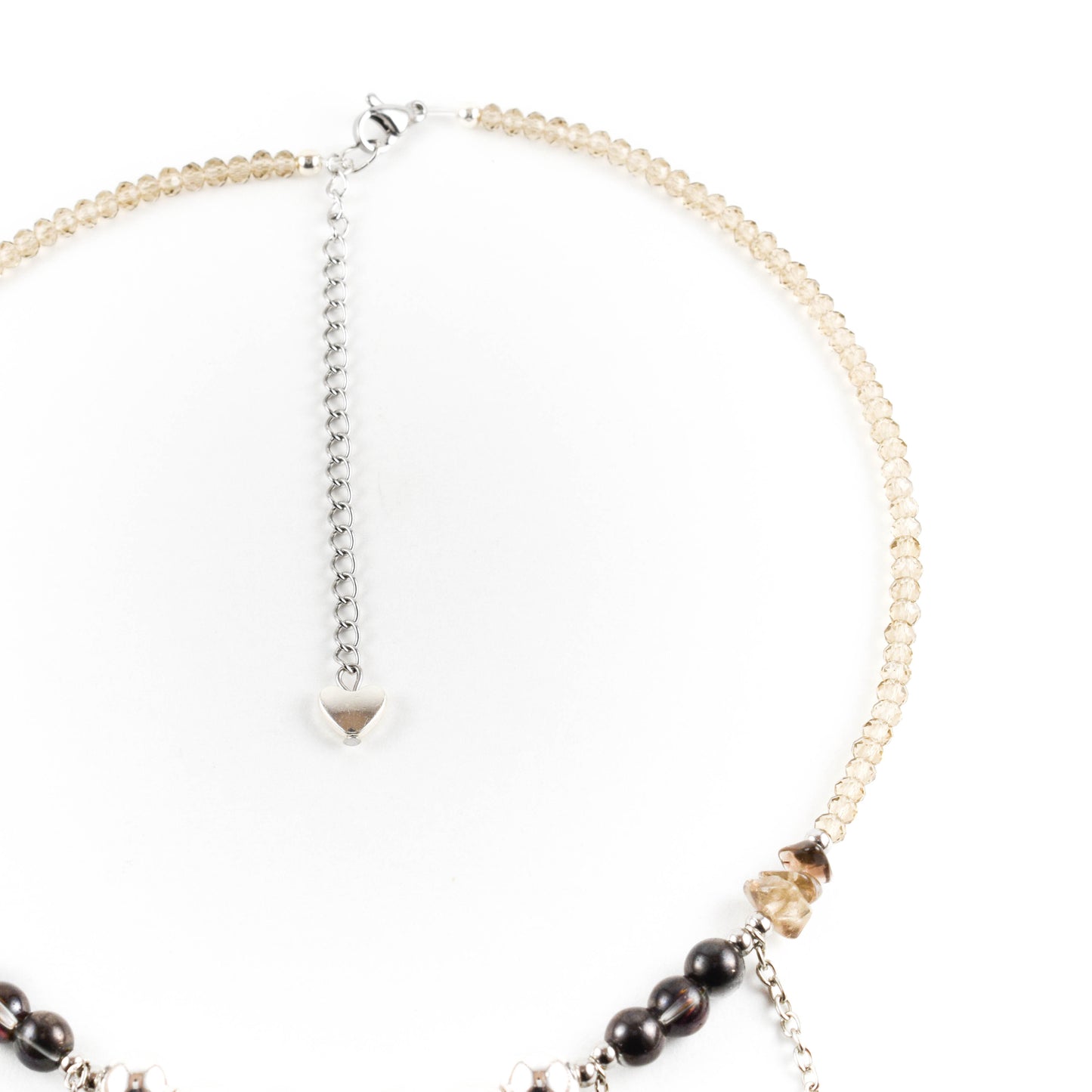 Silver Lovestruck Beaded Necklace
