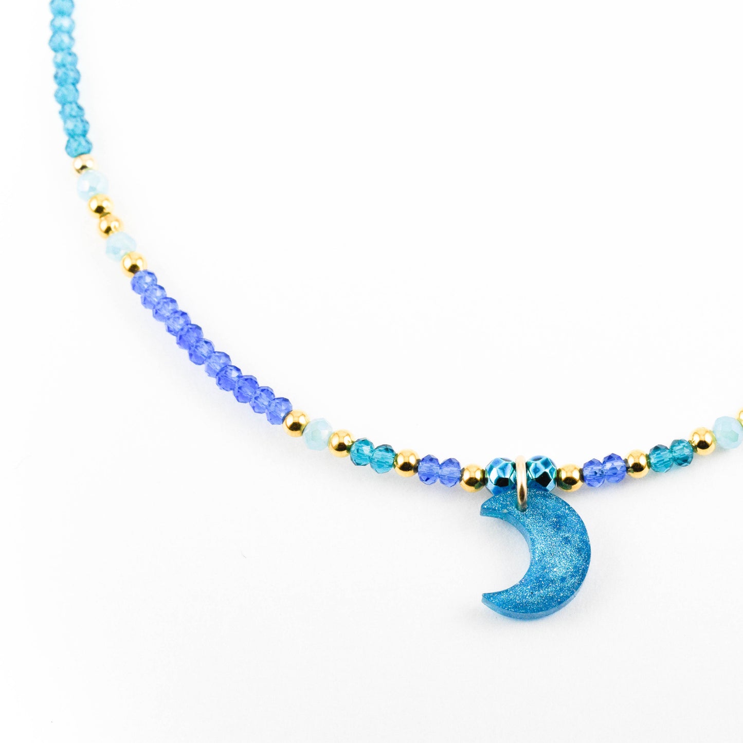 Sky Blue Moon Necklace
