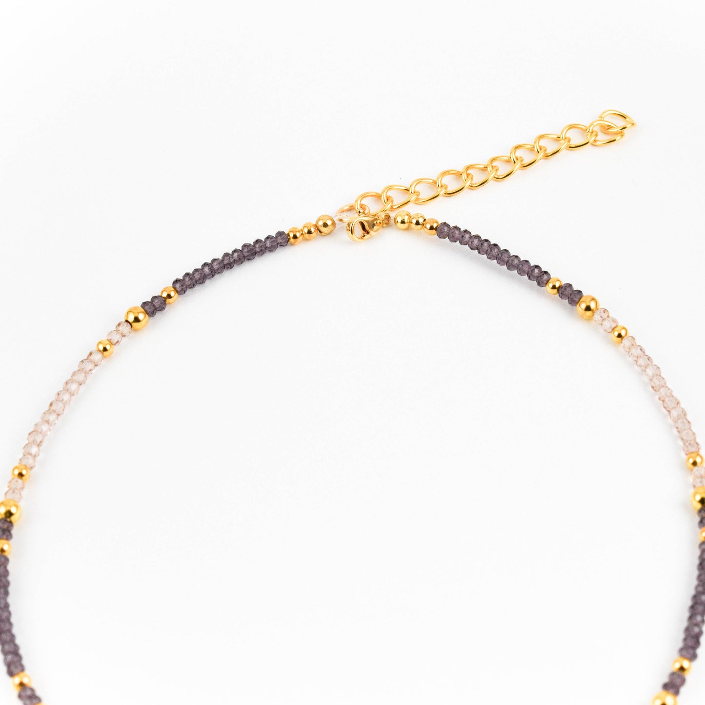 Royal purple Moon Necklace
