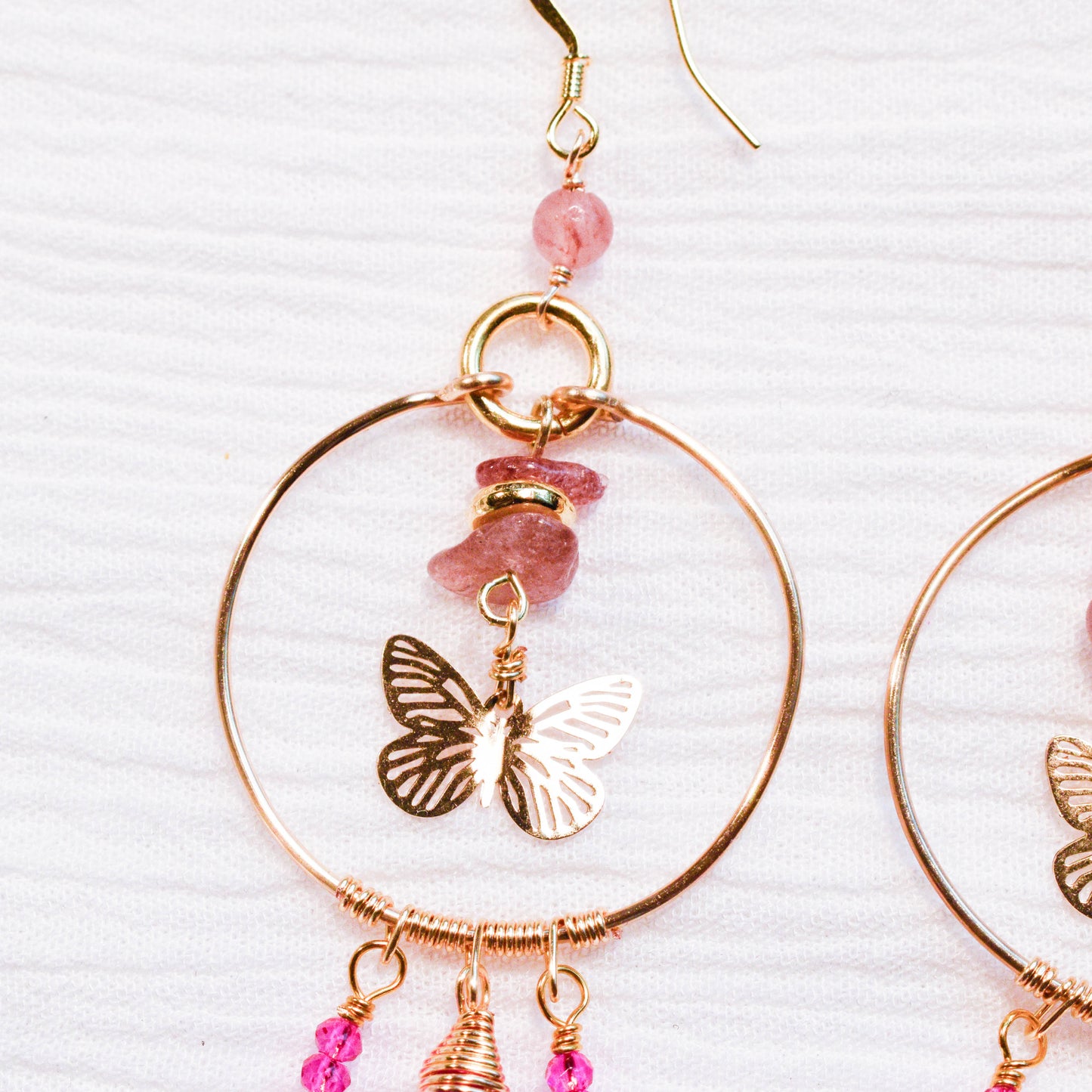 Golden Butterfly Earrings