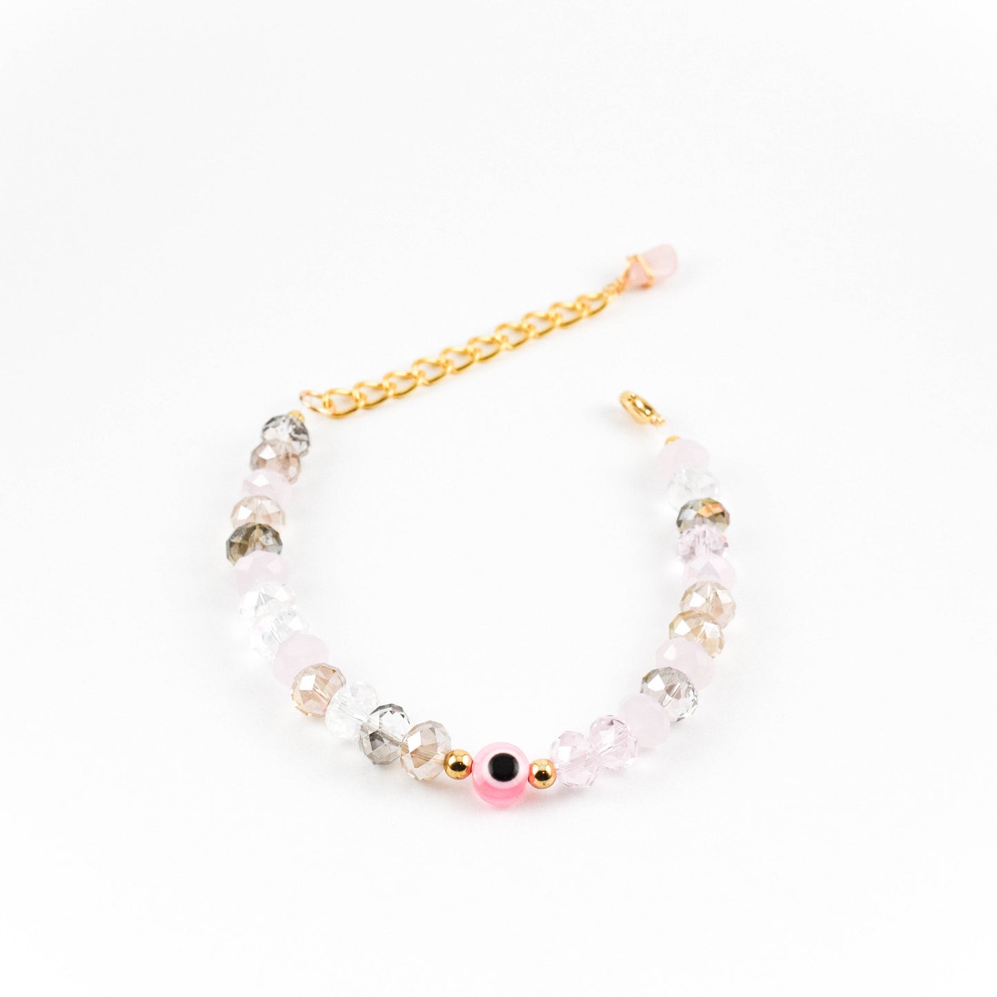 Cameo Pink Evil eye Bracelet