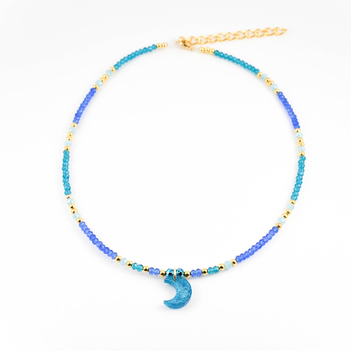 Sky Blue Moon Necklace