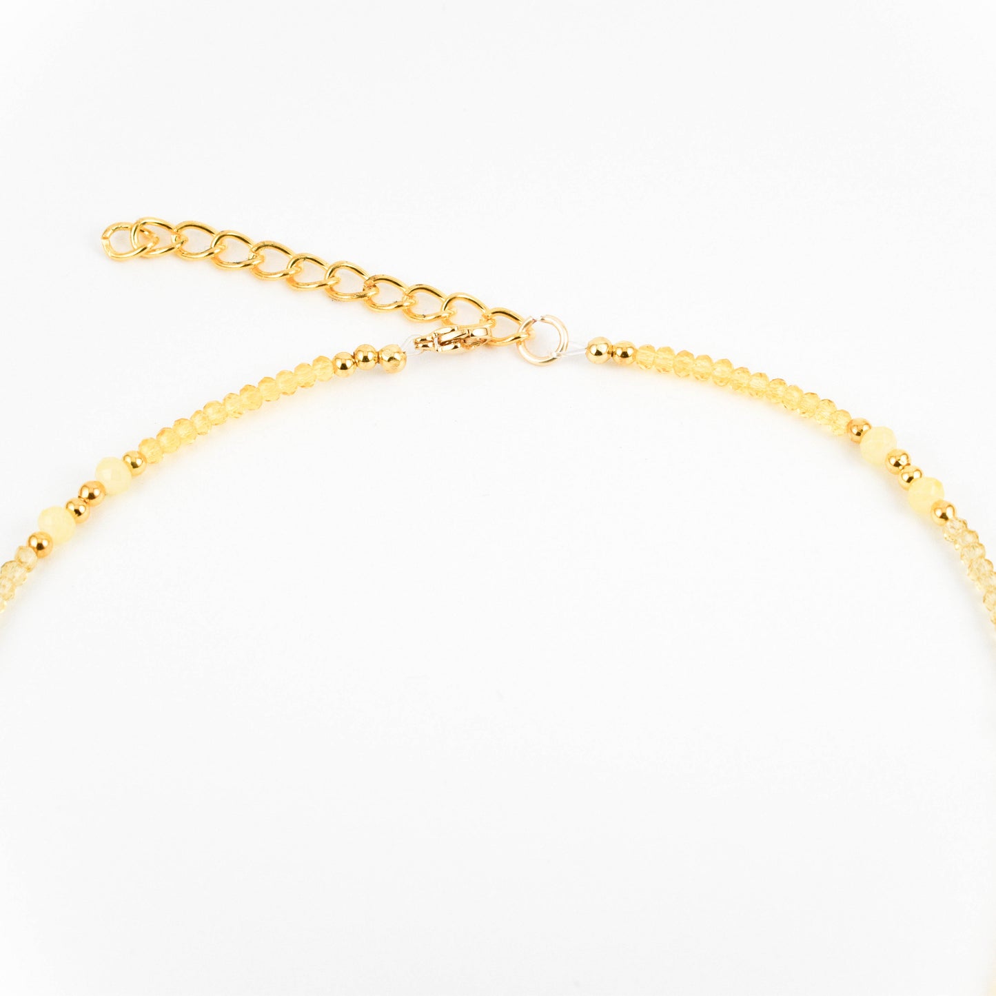 Pale yellow Moon Necklace