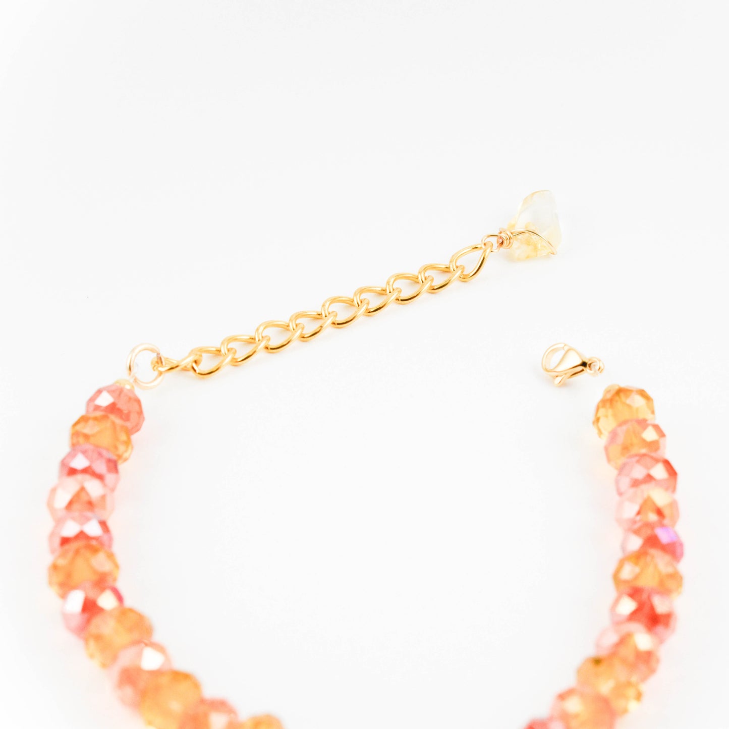 Tangerine Orange Evil eye Bracelet