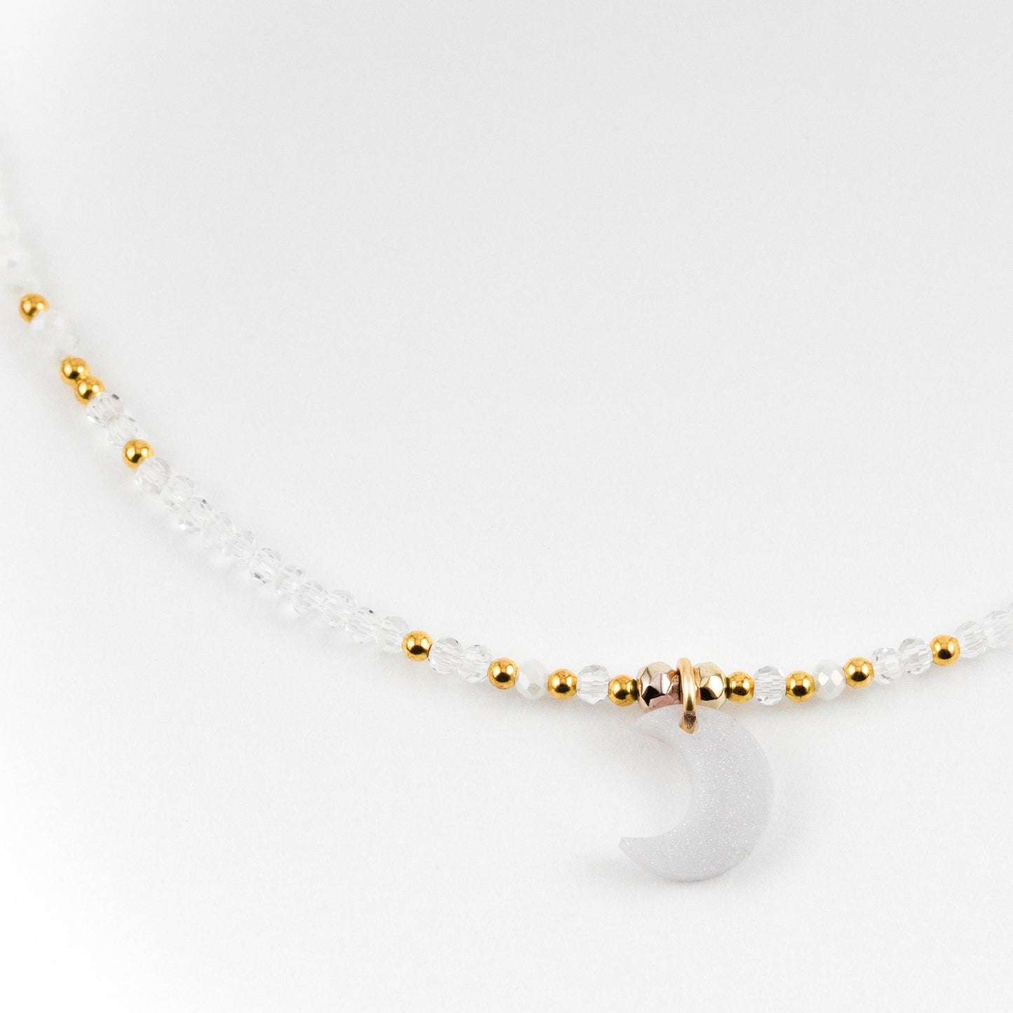 White Moon Necklace