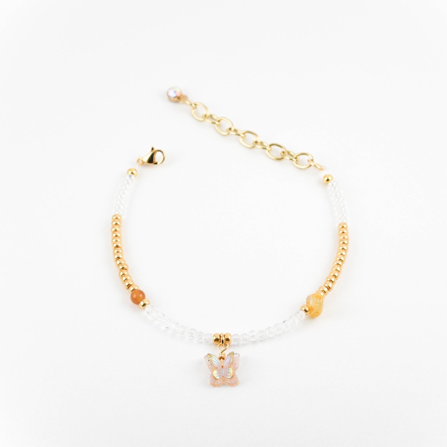 Carnelian Butterfly Bracelet