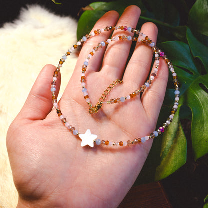 Star Child Blue Necklace