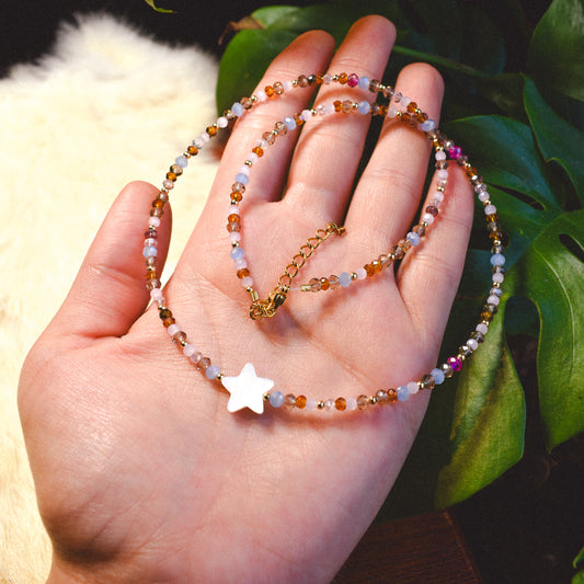 Star Child Blue Necklace