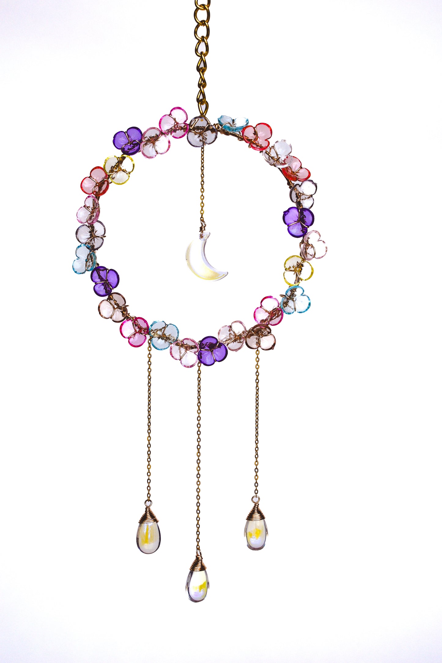 Flower Wire Wreath Hanging