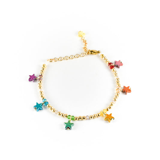 Colorful Star Beaded Bracelet