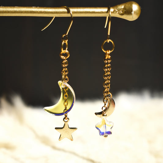 My moon and star girlies Earrings