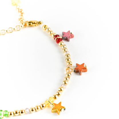 Colorful Star Beaded Bracelet