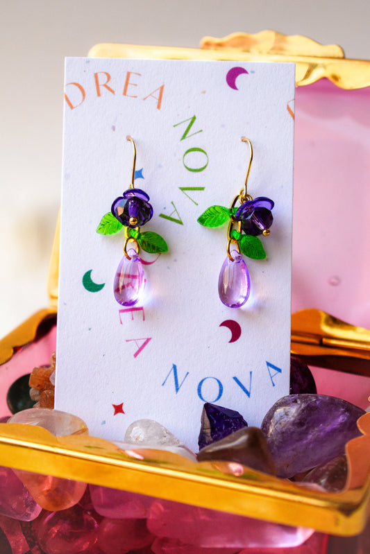 Leaf Berry Earrings