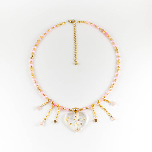 In My Heart Beaded Necklace