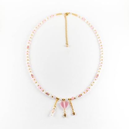 Princess of Hearts Beaded Necklace