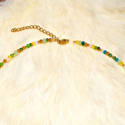 Star child Green Necklace
