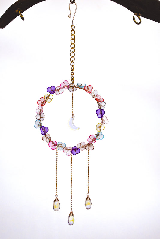 Flower Wire Wreath Hanging