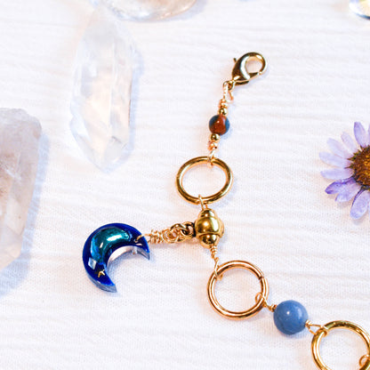 Deep Blue Crystal Link Bracelet