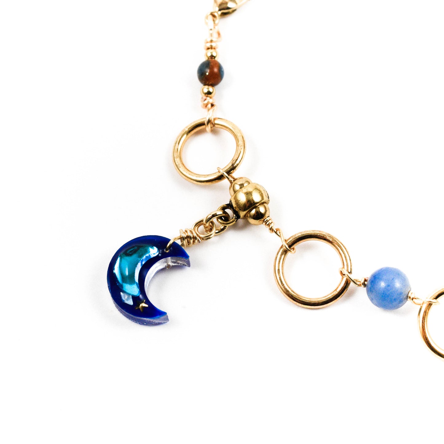 Deep Blue Crystal Link Bracelet