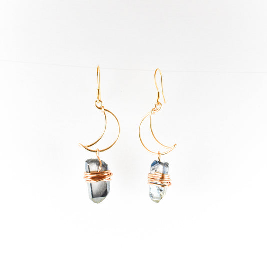 Titanium Luna Earrings