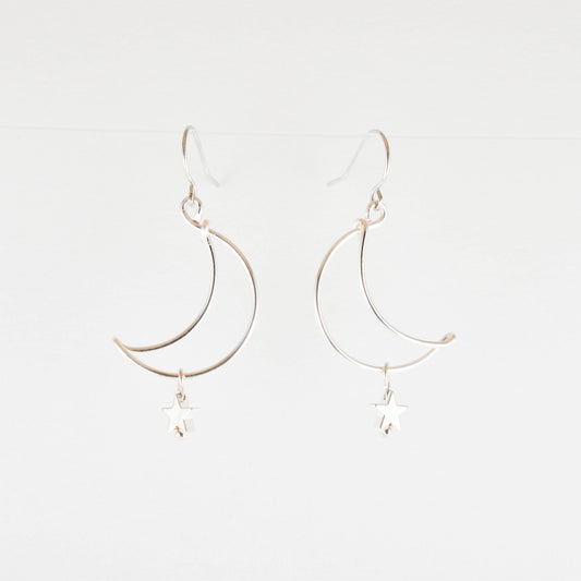Silver Luna Earrings