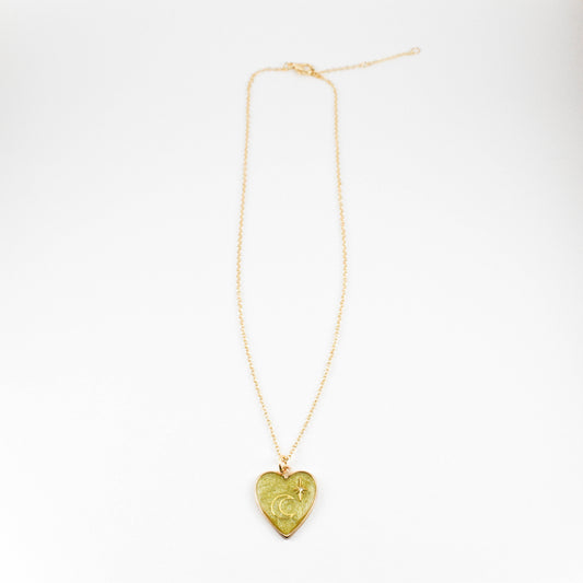 Yellow Heart Necklace