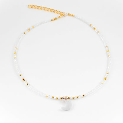 White Moon Necklace
