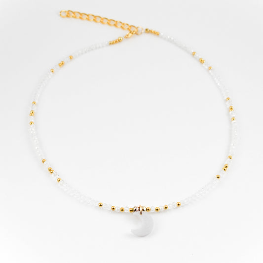 White Moon Necklace