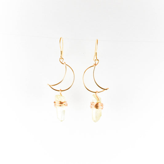 Cosmic Latte Luna Earrings