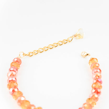 Tangerine Orange Evil eye Bracelet