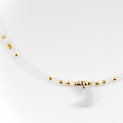 White Moon Necklace